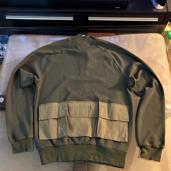 Lot of 3 Adidas Medium and Large Olive and Pink Track Jacket Sweatshirt - Picture 9 of 13